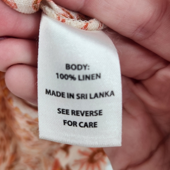 Spartina Ada Linen‎ House Blouse Small - Picture 4 of 6